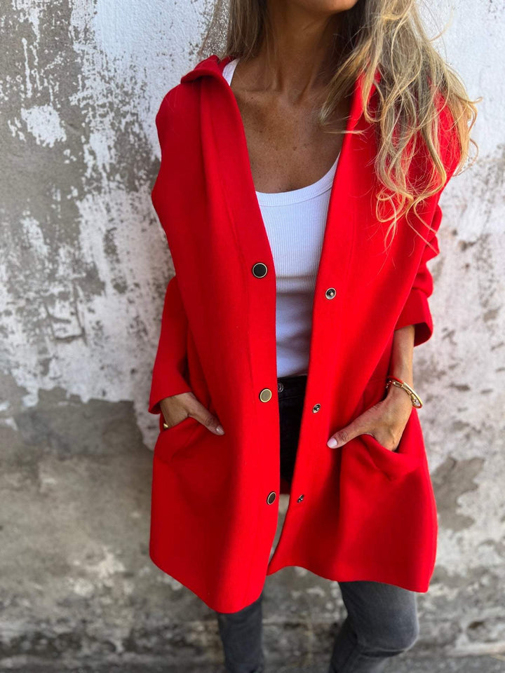 SOLDES EXCEPTIONNELS🔥 Veste à capuche décontractée boutonnée