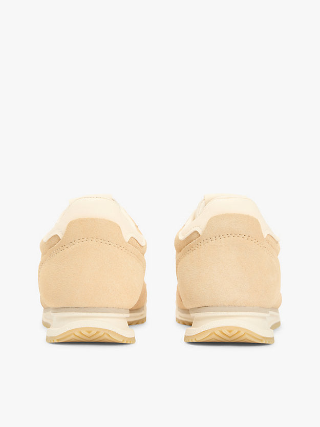 Low Profile Suede Serrated Trainers