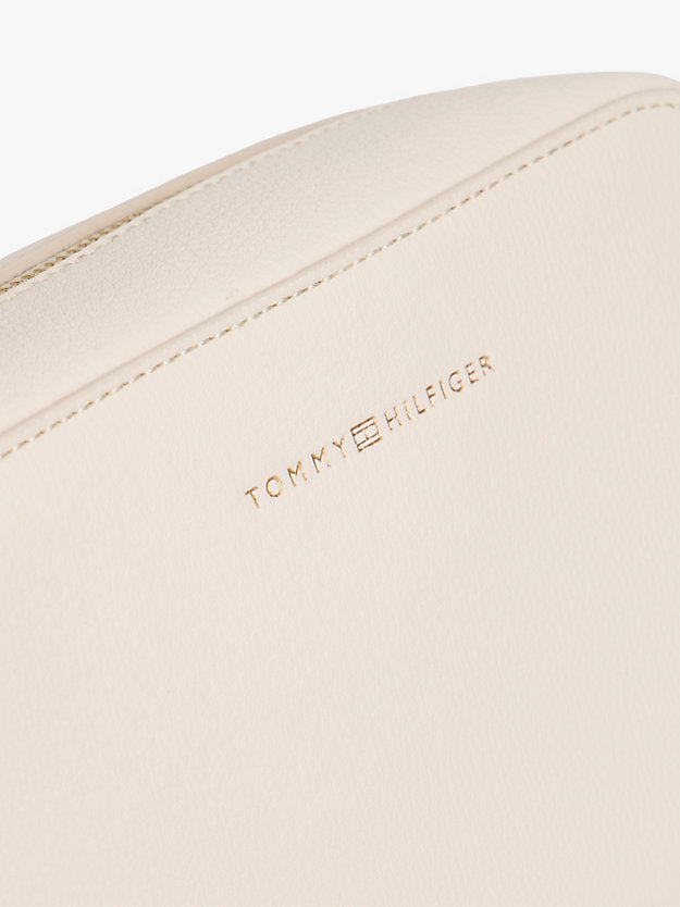 Metallic Logo Crossbody Camera Bag