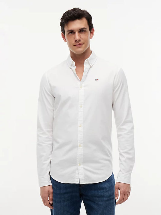 Stretch Oxford Cotton Slim Fit Shirt