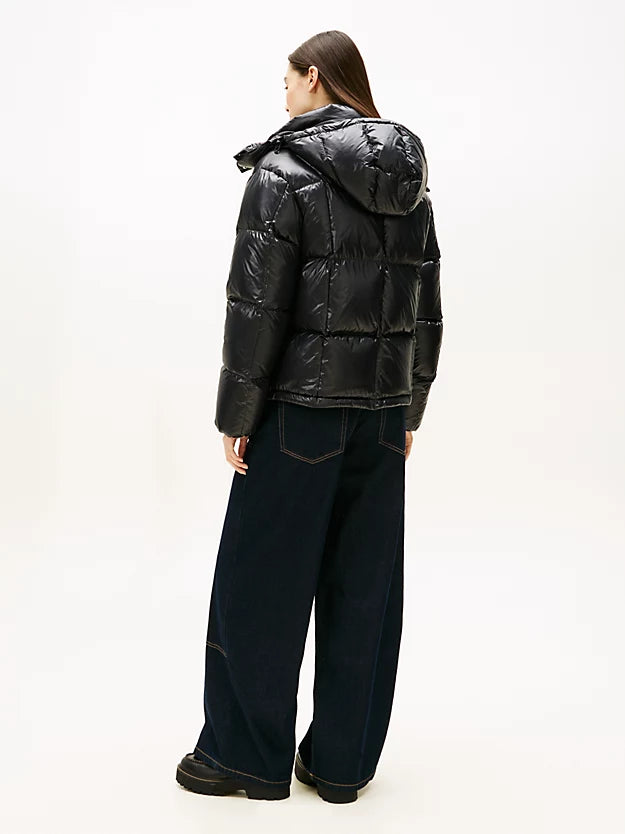 Shiny Quilted Down Alaska Puffer Jacket