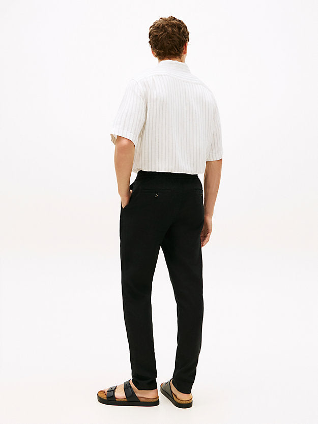 Harlem Tapered Leg Linen Blend Chinos