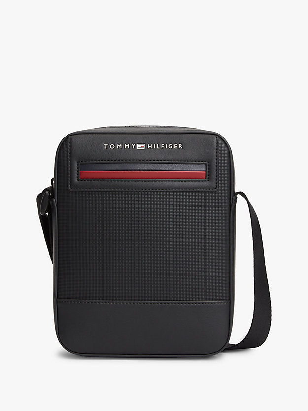 Metal Logo Crossbody Reporter Bag