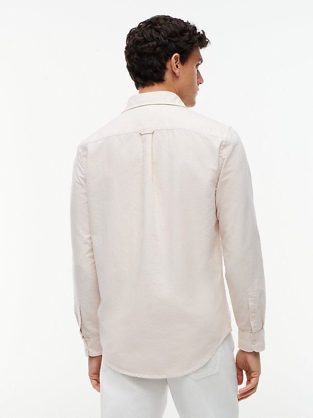 Regular Fit Flag Embroidery Oxford Shirt