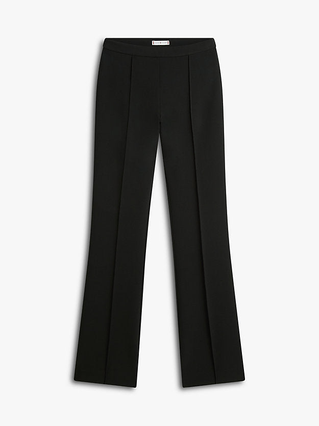 Pressed Crease Kick Flare Trousers