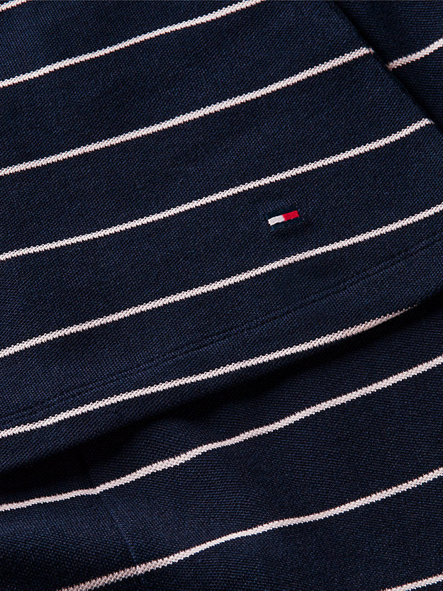 Pique Henley Midi Polo Dress