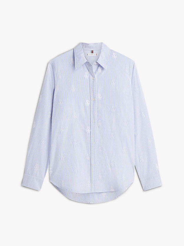 Relaxed Fit Crest Embroidery Oxford Shirt