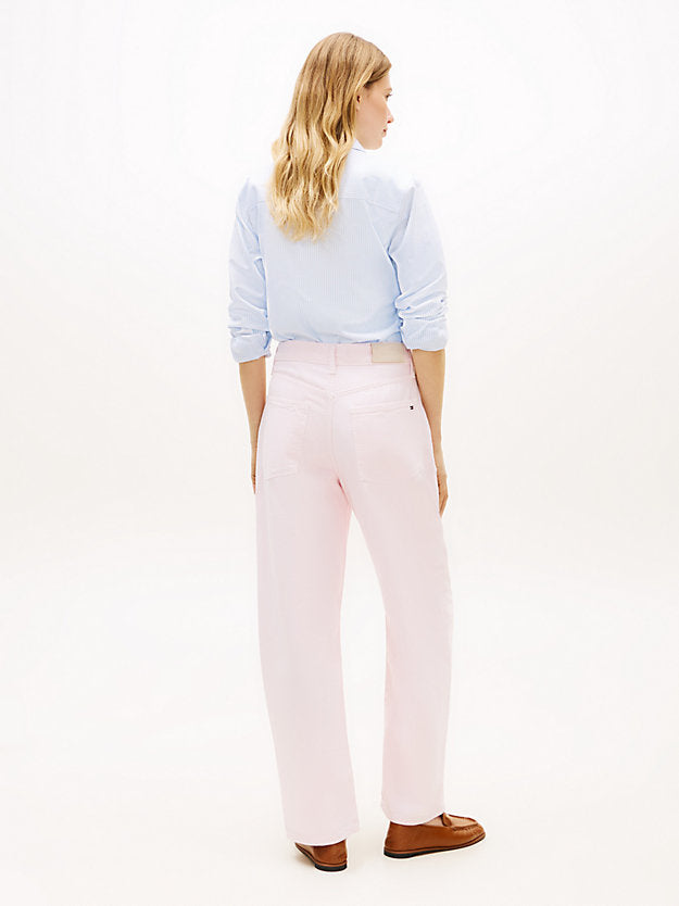 Mid Rise Barrel Leg Jeans