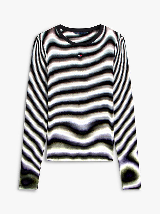 Slim Ribbed Long Sleeve T-Shirt