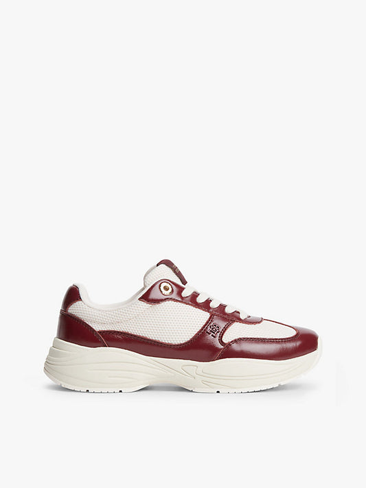 Monogram Mixed Texture Leather Trainers