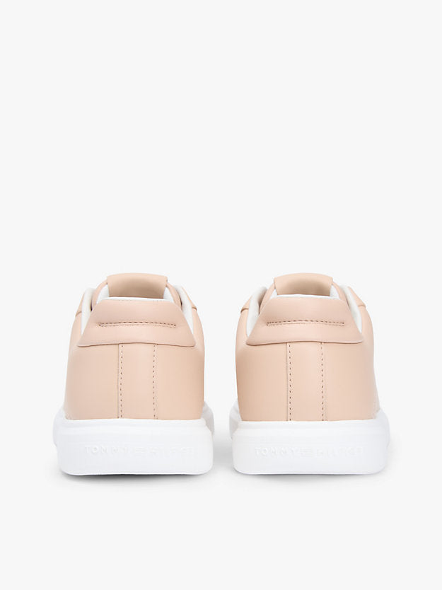 Lightweight Leather Cupsole Court Trainers