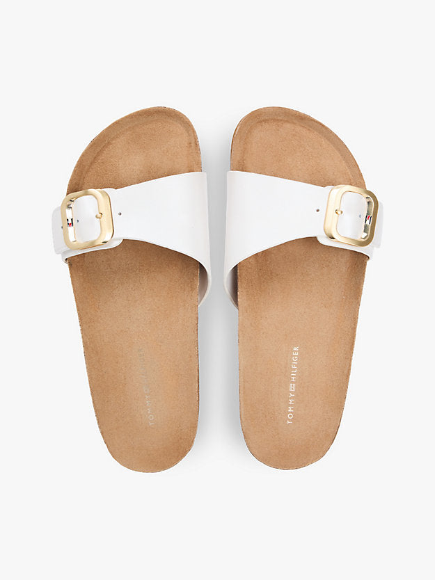 Cork Footbed Slip-On Sandals