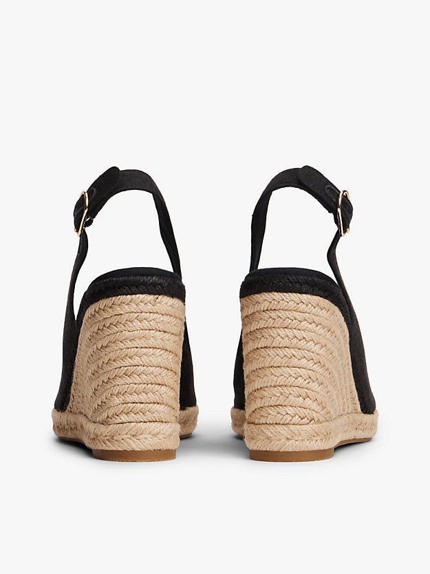 Hemp Slingback Wedge Espadrilles