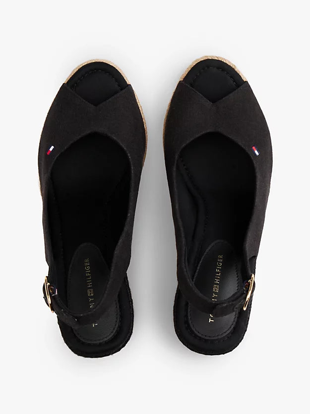 Hemp Slingback Wedge Espadrilles