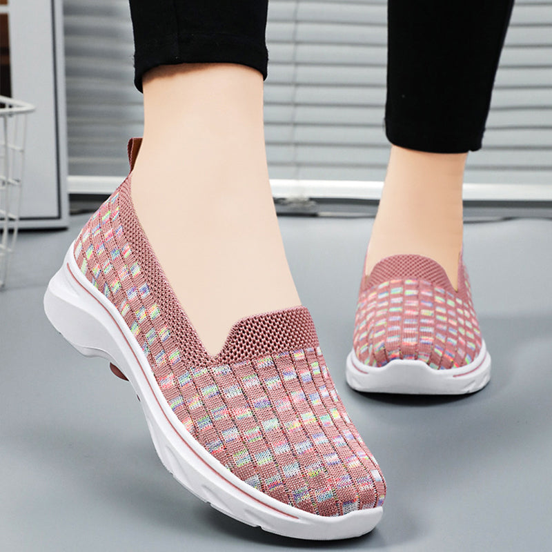 🔥Letzter Tag Promotion 50% Rabatt - Super bequeme atmungsaktive weiche Sohle orthopädische Walkingschuhe für Damen