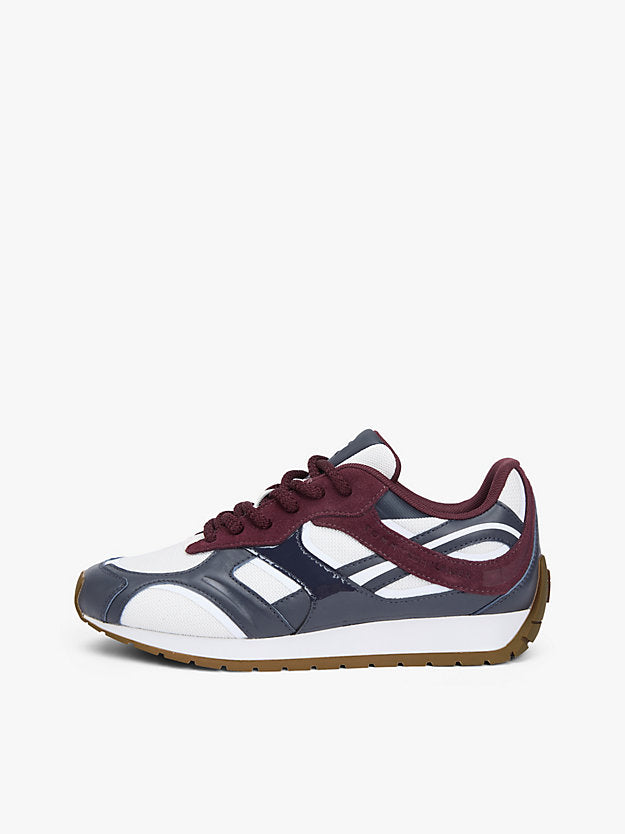 Monogram Leather Mixed Texture Trainers