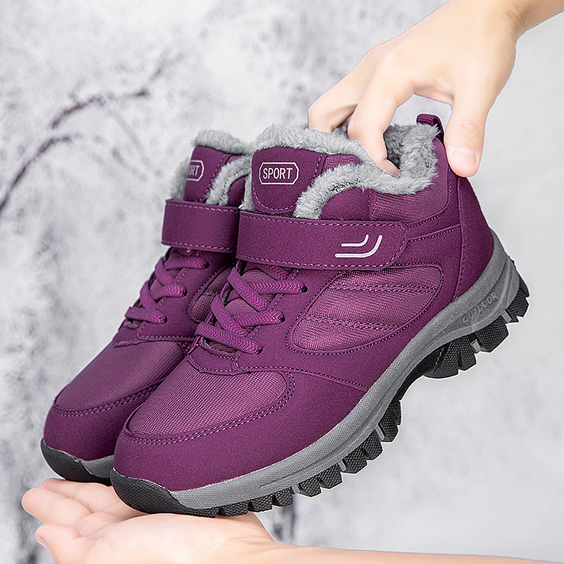 Bottines antidérapantes en cuir Snowy Villia
