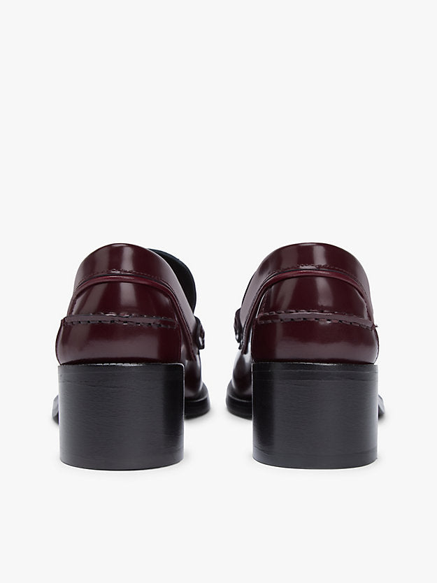 Patent Leather Block Heel Loafers