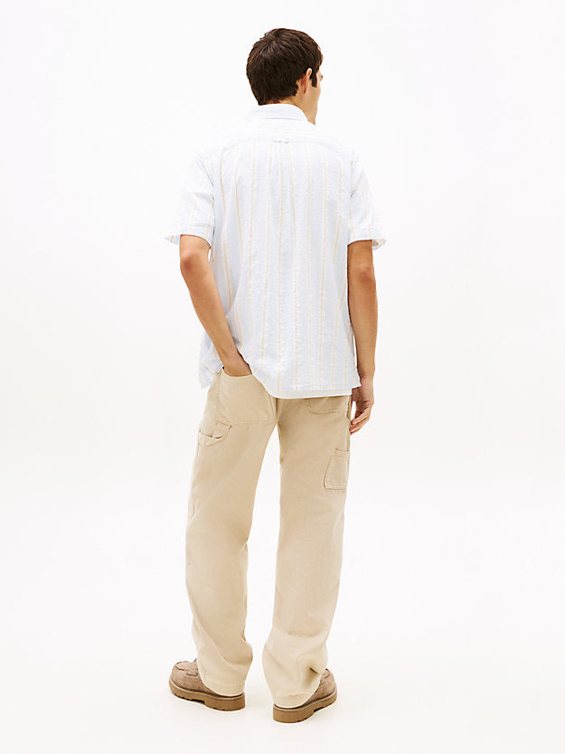 Regular Fit Seersucker Short Sleeve Shirt