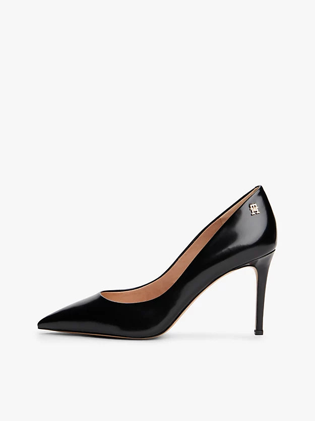 Leather Stiletto Court High Heels