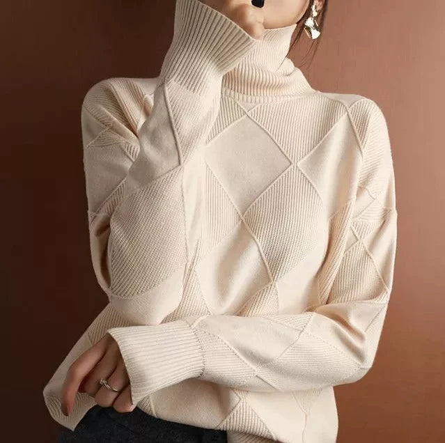 KASCHMIRROLLKRAGENPULLOVER UND STRICKJACKE