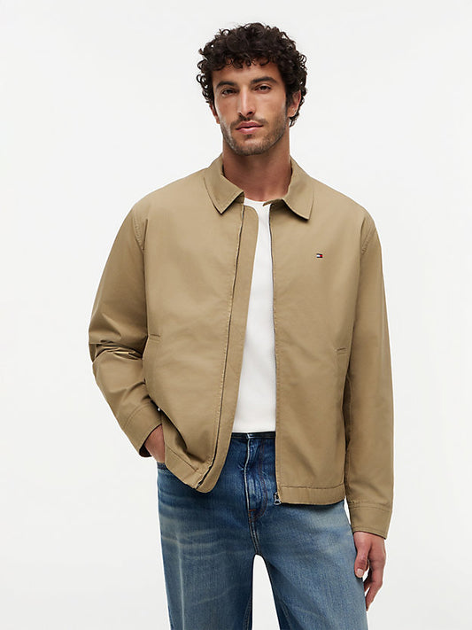 Lightweight Flag Embroidery Zip-Thru Ivy Jacket