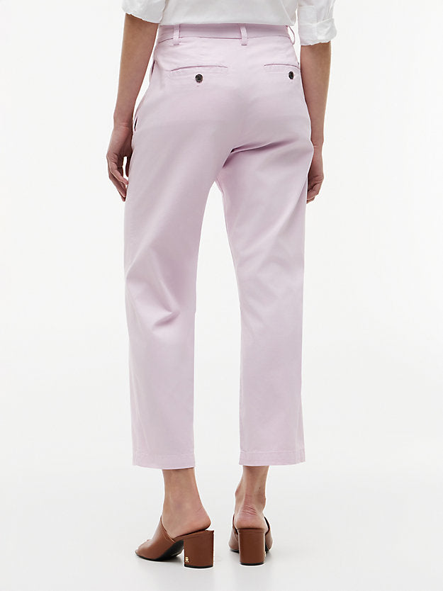 Washed Slim Straight Leg Chinos