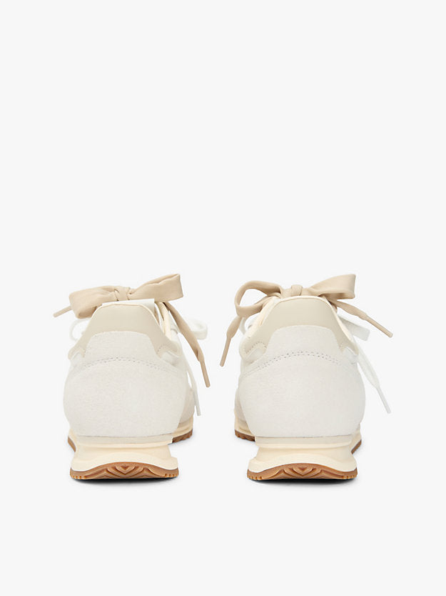 Leather Low Profile Serrated Trainers