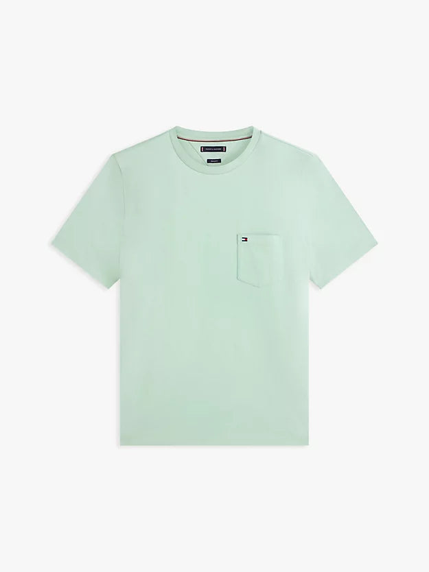 Patch Pocket Jersey Crew Neck T-Shirt