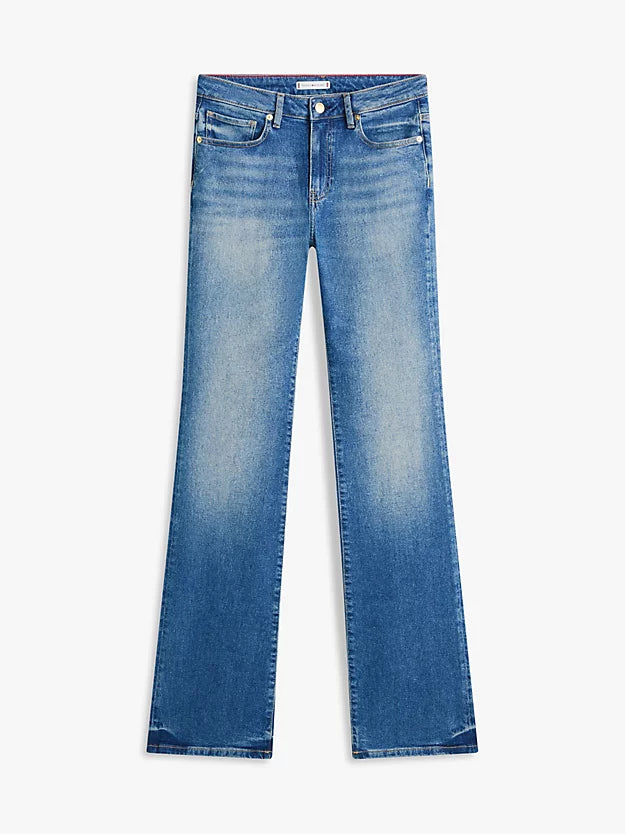 Heritage Whiskered Mid Rise Bootcut Jeans