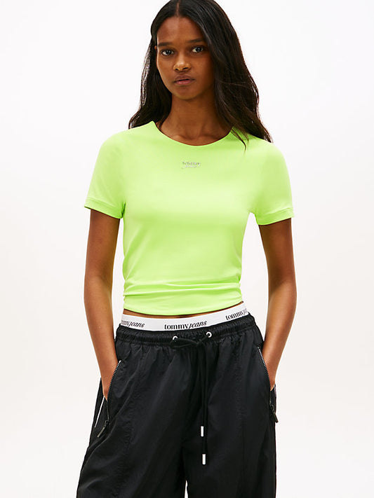 Athleisure Metal Logo Slim T-Shirt