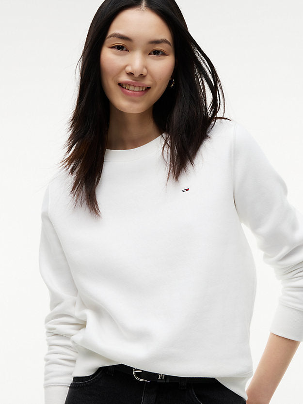 Flag Embroidery Brushed Fleece Sweatshirt