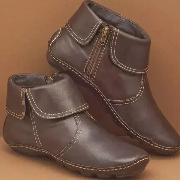 Dernier Jour -50% - Bottines Classiques en Cuir Antidérapantes pour Femmes