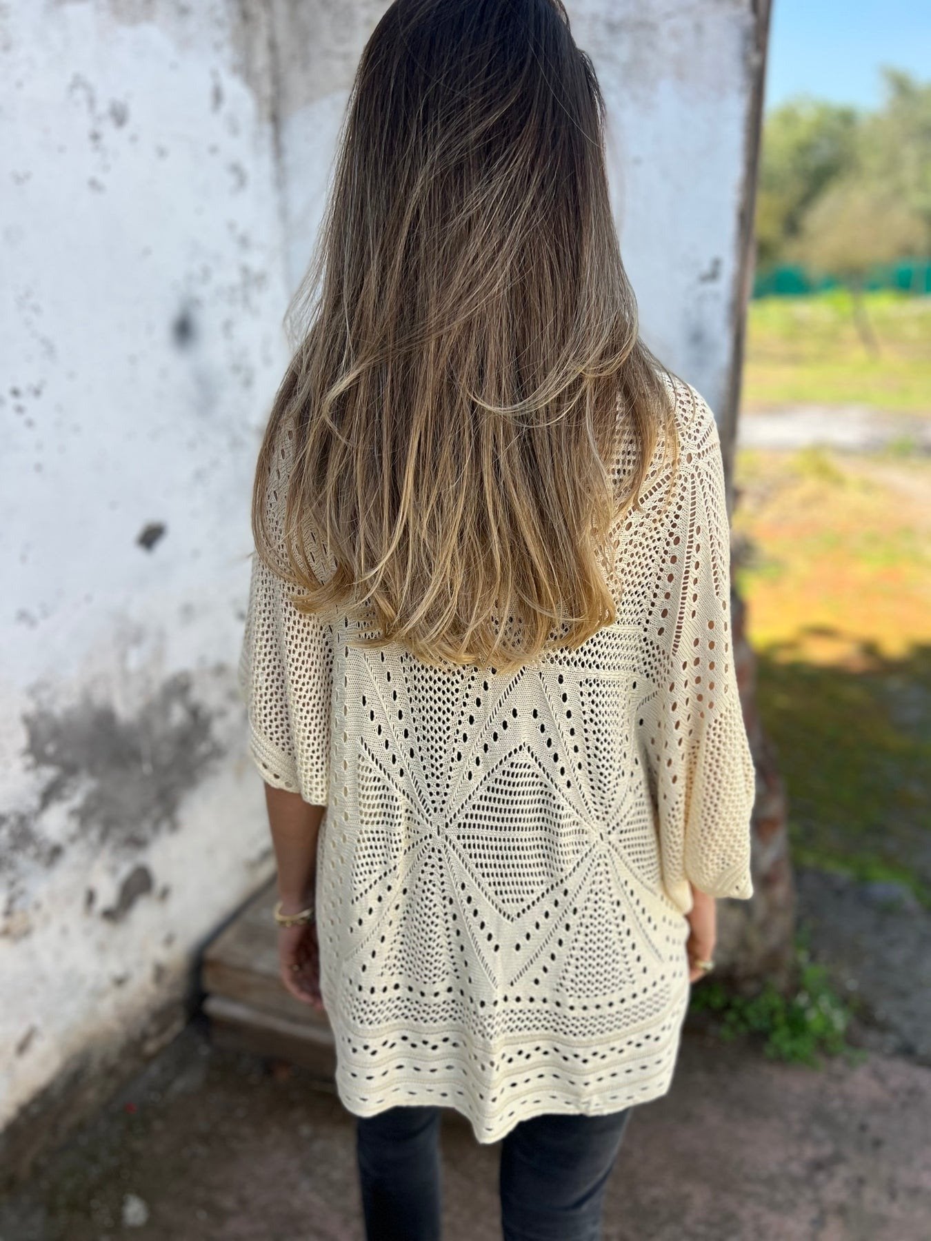 RÄUMUNGSVERKAUF🔥Damen hohler Halbarm-Cardigan