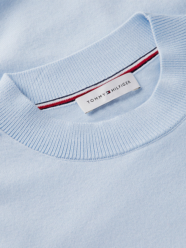 Fine Knit Jersey Short Sleeve Jumper
