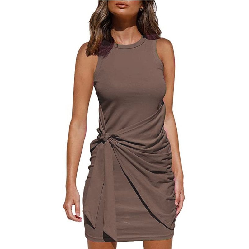 (Plusieurs couleurs) - Robe pull cache-cœur Casula