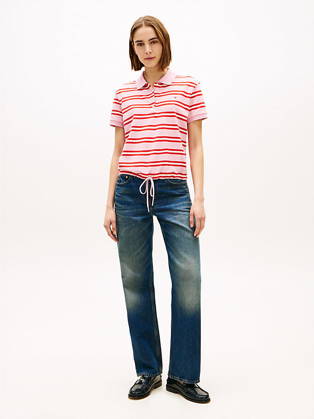 1985 Regular Fit Tie Front Polo Shirt