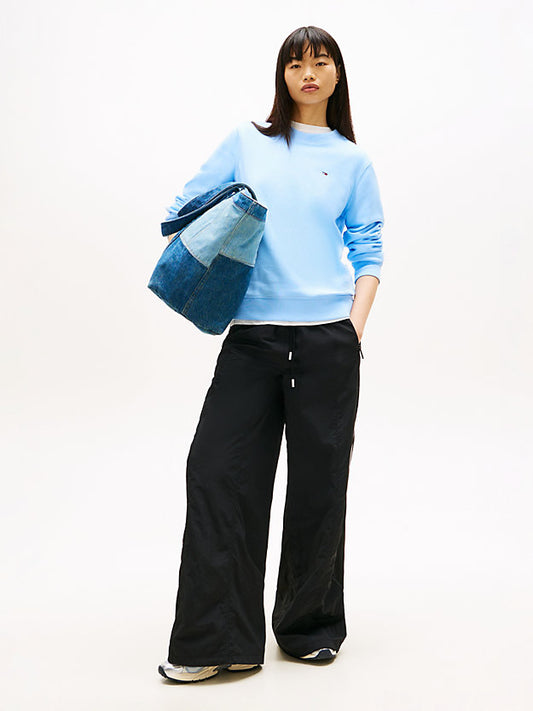 Flag Embroidery Brushed Fleece Sweatshirt
