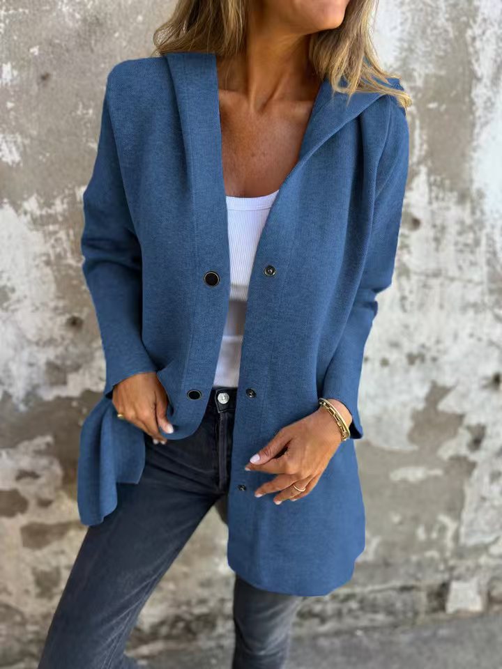 SOLDES EXCEPTIONNELS🔥 Veste à capuche décontractée boutonnée