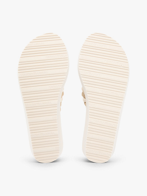 Braided Strap Wedge Flip-Flops