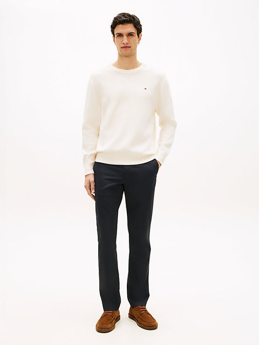 Denton Micro Print Straight Leg Chinos