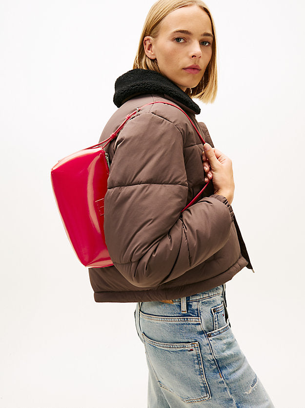 Essential Logo Shiny Shoulder Bag