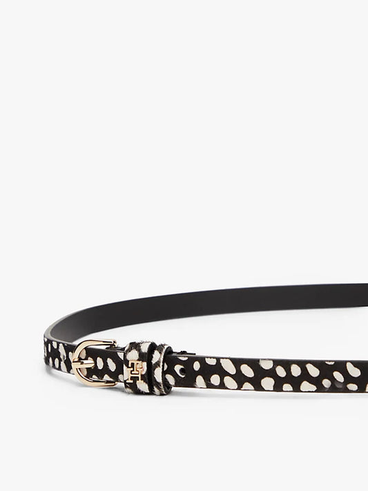 Essential Deer Print Leather Belt