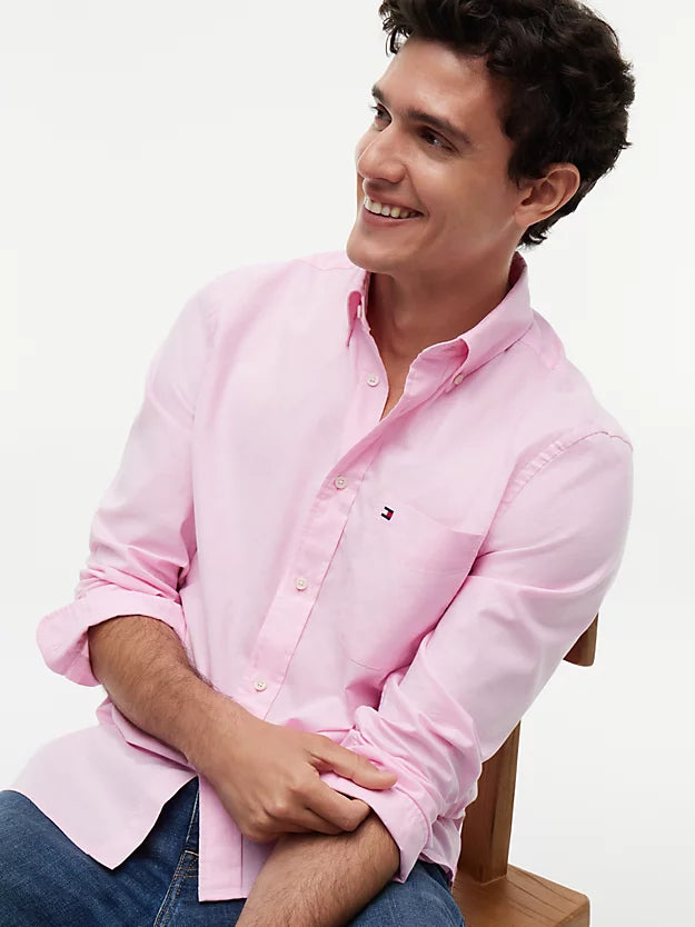 Slim Fit Button-Down Lightweight Oxford Shirt