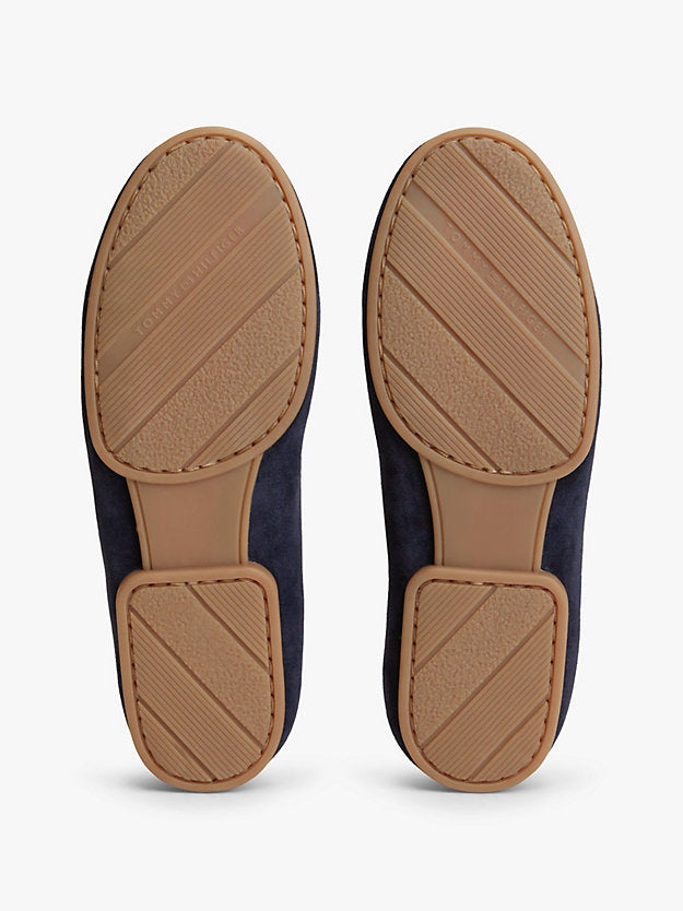 Monogram Flexible Suede Loafer Ballerinas
