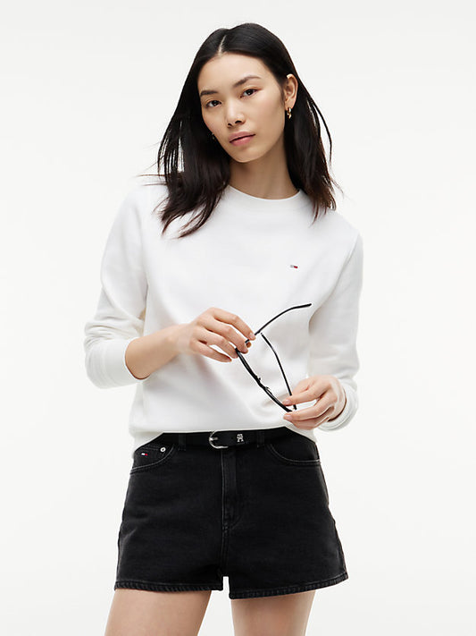 Flag Embroidery Brushed Fleece Sweatshirt