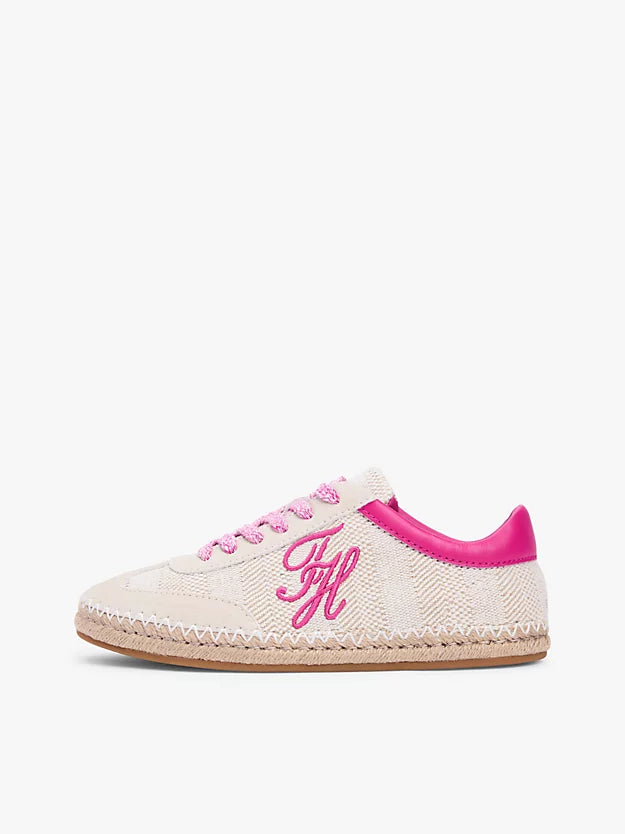 Woven Logo Embroidery Rope Trainers