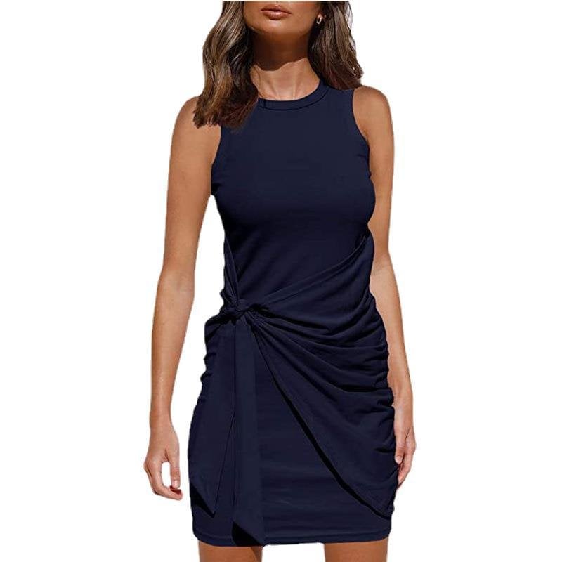 (Plusieurs couleurs) - Robe pull cache-cœur Casula