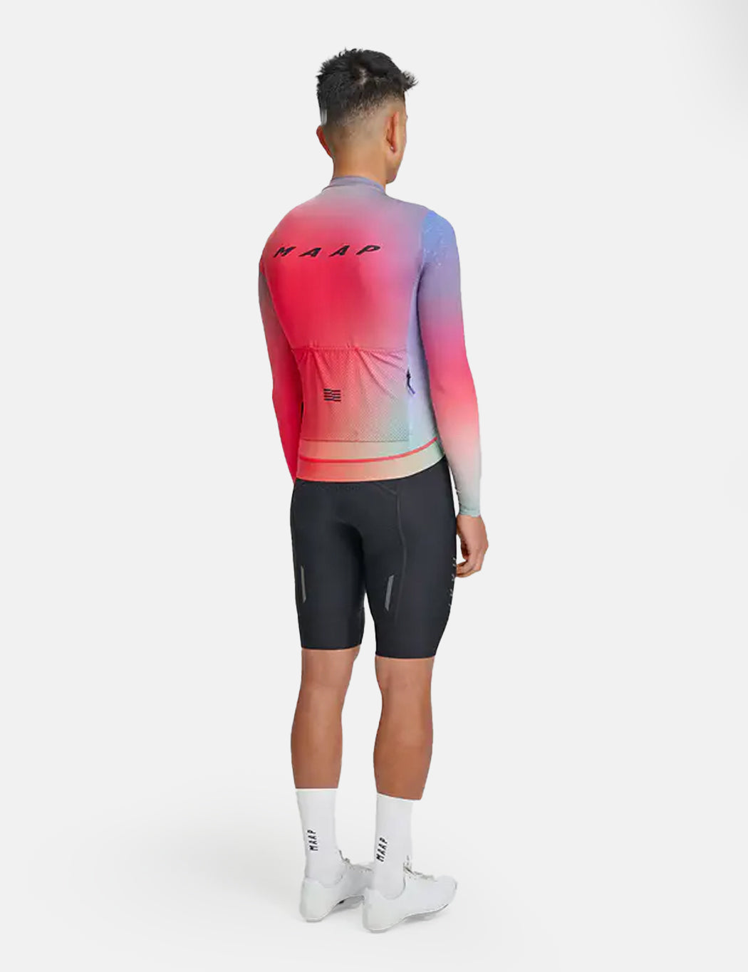 Blurred Out Pro Hex Long Sleeve Jersey 2.0 - Red Mix