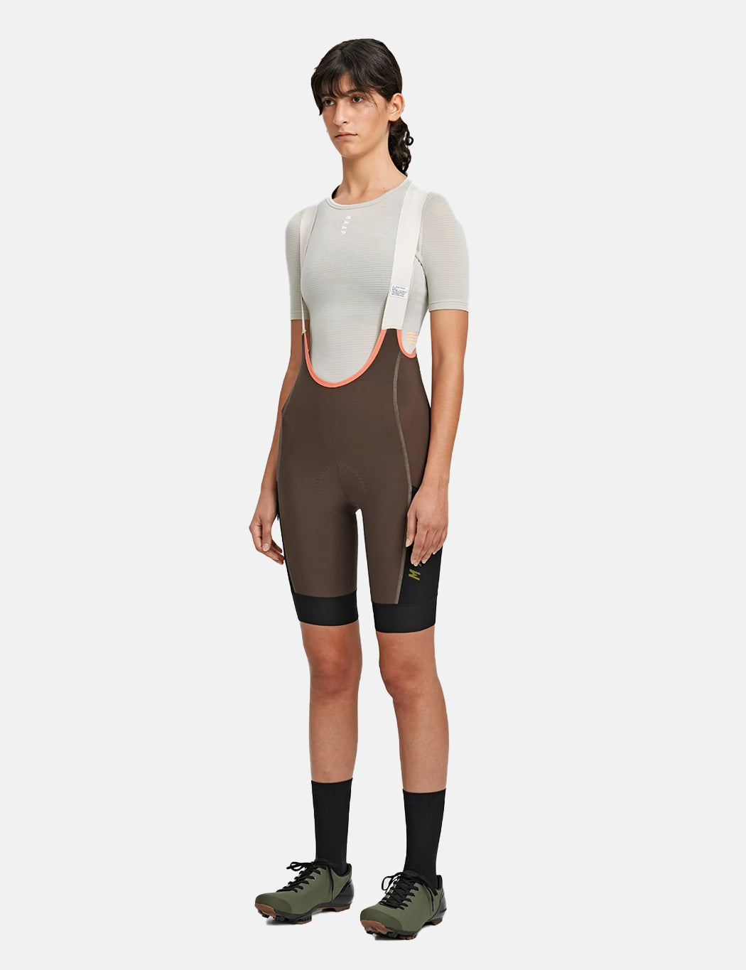 Women's Alt_Road Cargo Bib - Coffee Brown